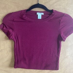 Purple crop top